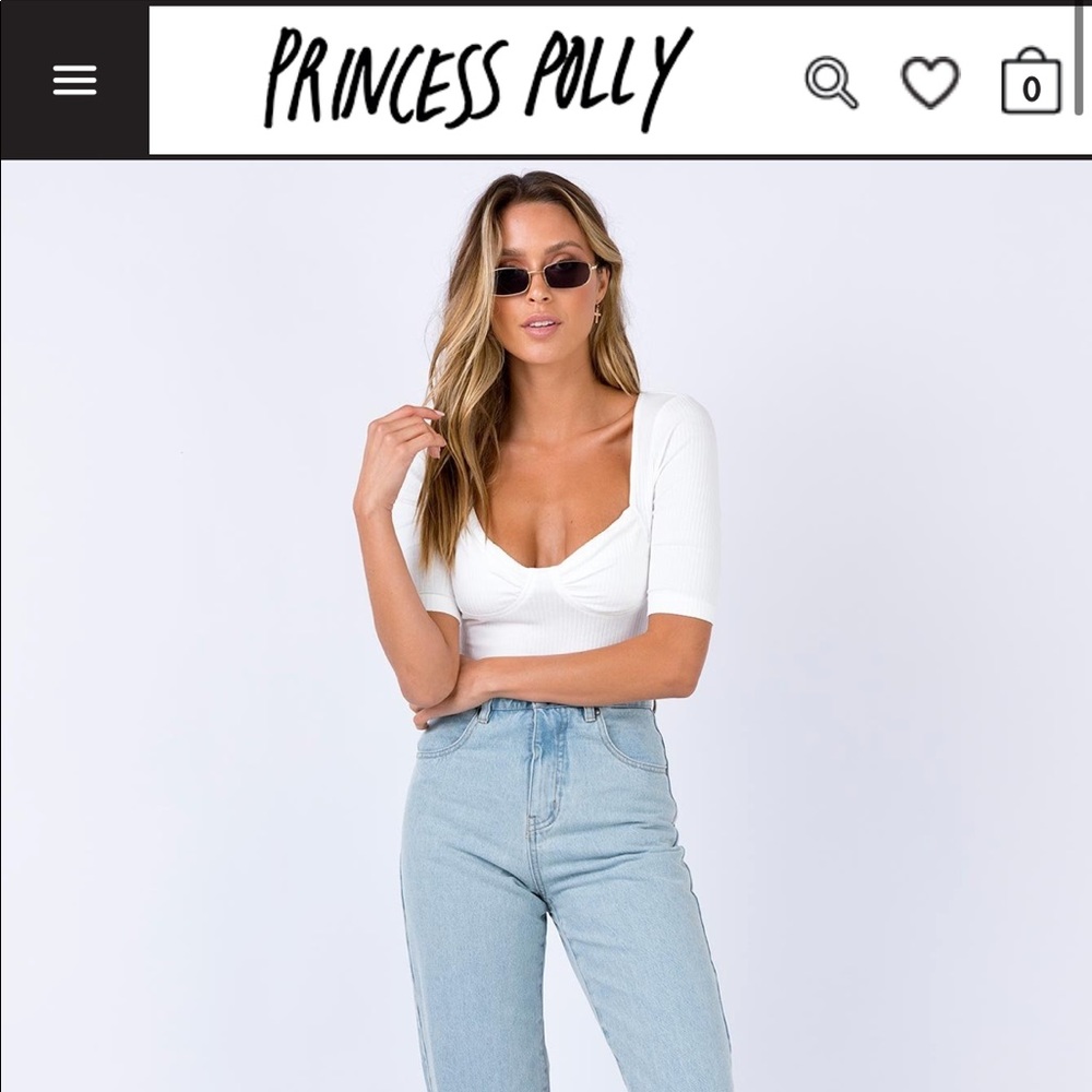 White princess polly bodysuit